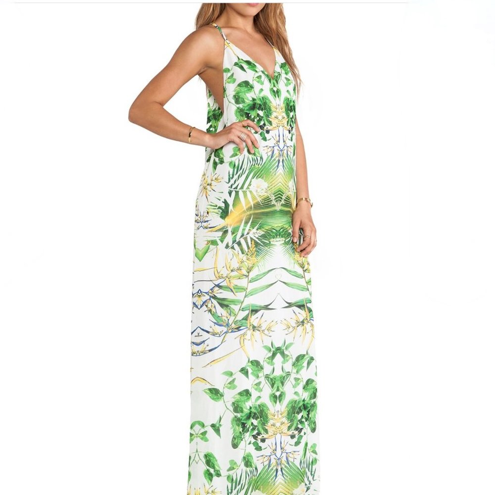 🎉🥂HP🥂🎉 ALICE + OLIVIA SUNBURST PALM MAXI DRESS